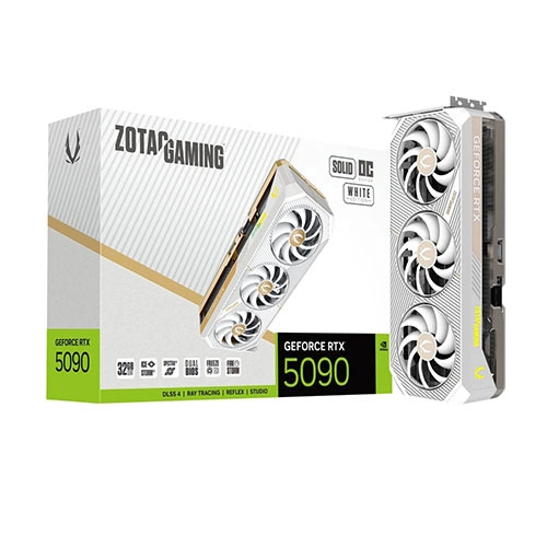 Zotac Gaming RTX 5090 Solid OC White 32GB GDDR7 Graphics Card